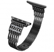Изображение Черный металлический ремешок для Apple Watch 38/40 mm Crystal Band