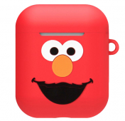 Изображение Красный силиконовый чехол для Apple Airpods Elmo