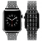 Изображение Черный металлический ремешок для Apple Watch 38/40 mm Diamond