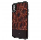 Изображение Чехол-накладка для iPhone X/XS Kajsa Snakeskin Series Brown