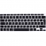Цвет изображения Силиконовая накладка на клавиатуру для Macbook Air 13 2020 черная (Rus/Eu)