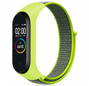 Изображение Ремешок для браслета Xiaomi Mi Band 4 нейлоновый зеленый
