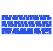 Изображение Синяя силиконовая накладка на клавиатуру для Macbook Air 13 2018 - 2019 (US)