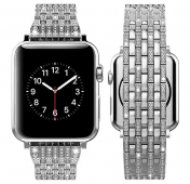 Изображение Серебристый металлический ремешок для Apple Watch 38/40 mm Diamond