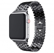 Изображение Черный металлический ремешок для Apple Watch 38/40 mm Fish Scales