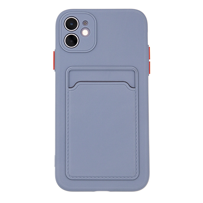 Купить Чехол для iPhone 11 с отделением для карт Card Case лавандовый ...