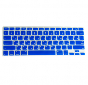 Изображение Синяя силиконовая накладка на клавиатуру для Macbook Air/Pro 13/15 (US)