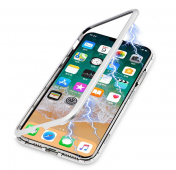 Изображение Чехол-накладка для iPhone XR Maibake 360 Magnet Glass Case Silver