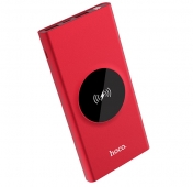 Изображение Внешний аккумулятор с беспроводной зарядкой Hoco J37 10000 mAh красный