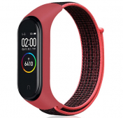 Изображение Ремешок для браслета Xiaomi Mi Band 4 нейлоновый розовый