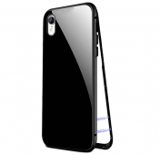 Изображение Чехол-накладка для iPhone XR Maibake 360 Magnet Glass Case Total Black