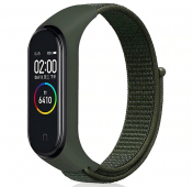 Изображение Ремешок для браслета Xiaomi Mi Band 4 нейлоновый цвета хаки