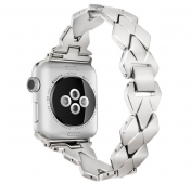 Изображение Серебристый металлический ремешок для Apple Watch 42/44 mm Braid Band