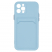 Цвет изображения Чехол для iPhone 12 Pro с отделением для карт Card Case голубой/сиреневые кнопки