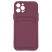 Цвет изображения Чехол для iPhone 12 Pro с отделением для карт Card Case сливовый