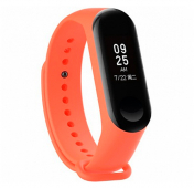 Изображение Оранжевый силиконовый ремешок для Xiaomi Mi Band 3