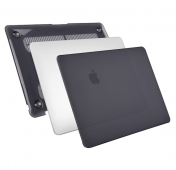 Изображение Чехол для Macbook Air 13 2020-2018 A1932, A2179, A2337 M1, Hard Shell Case Черный матовый