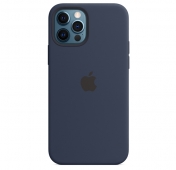 Изображение Чехол накладка iPhone 12 Pro Max Silicone Case with Magsafe Inly Navy