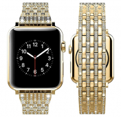 Изображение Золотой металлический ремешок для Apple Watch 38/40 mm Diamond